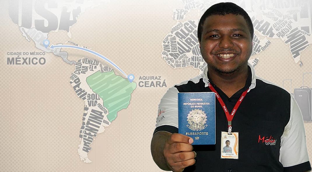 De Aquiraz, Ceará para a cidade do México