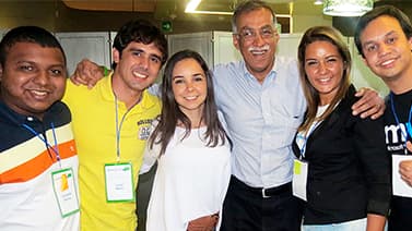 Integrante do Iteva em evento da Microsoft no México