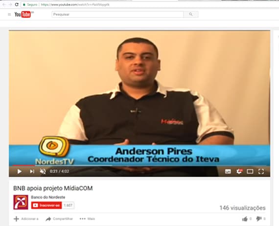 BNB faz vídeo sobre o Case Iteva - Cliques que transformam