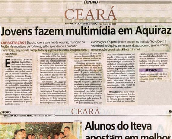 Case Iteva é notícia no Jornal O Povo