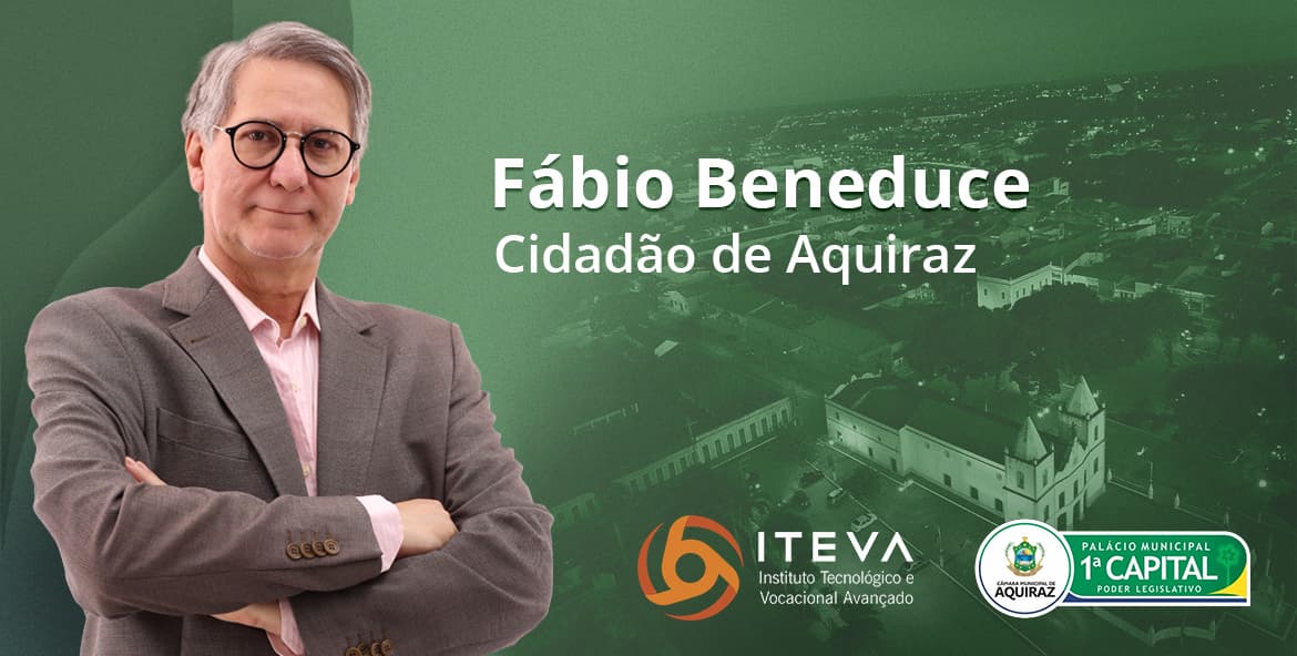 Coordenador do Iteva é homenageado pela Câmara Municipal de Aquiraz